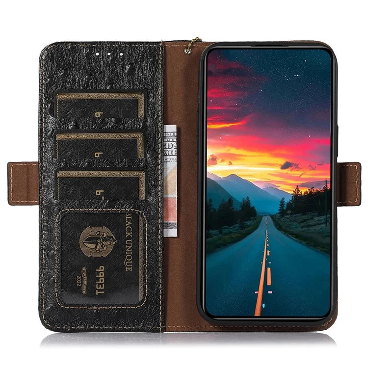 For Xiaomi Redmi Note 13 Pro 5G / Poco X6 5G Case Genuine Cow Leather RFID Blocking Phone Cover