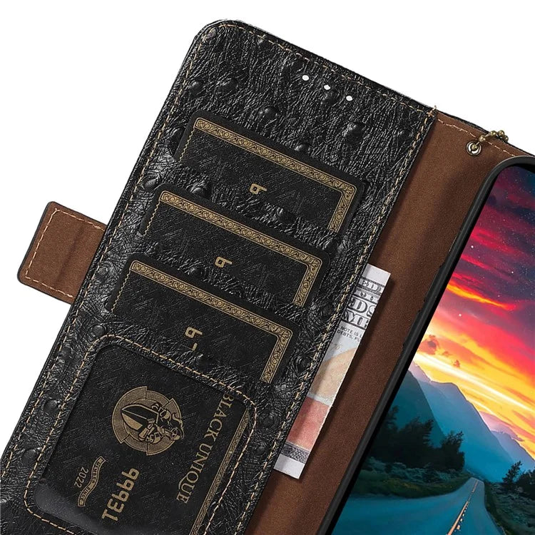 For Xiaomi Redmi Note 13 Pro 5G / Poco X6 5G Case Genuine Cow Leather RFID Blocking Phone Cover