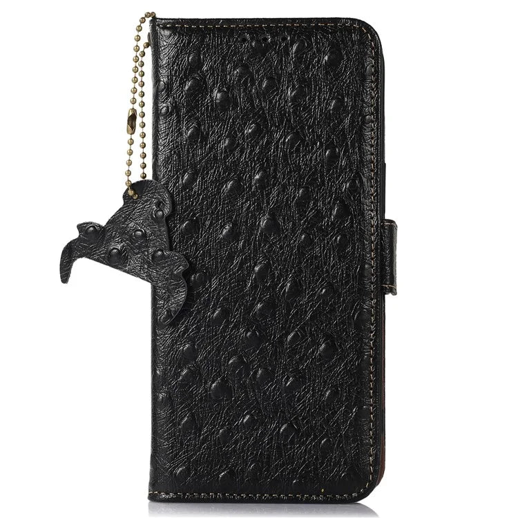 For Xiaomi Redmi Note 13 Pro 5G / Poco X6 5G Case Genuine Cow Leather RFID Blocking Phone Cover