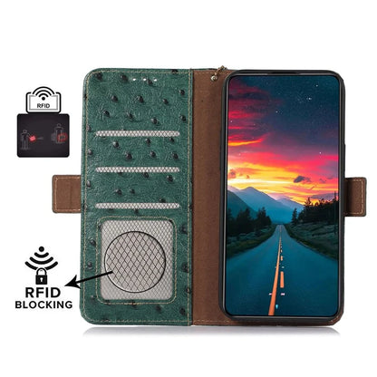 For Xiaomi Redmi Note 13 Pro 5G / Poco X6 5G Case Genuine Cow Leather RFID Blocking Phone Cover
