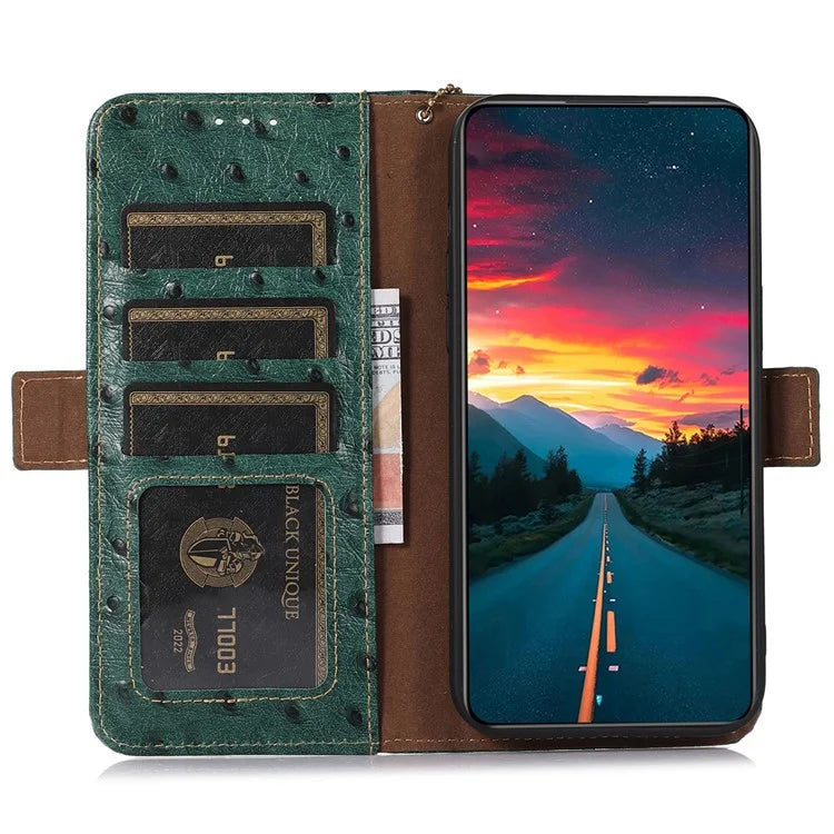 For Xiaomi Redmi Note 13 Pro 5G / Poco X6 5G Case Genuine Cow Leather RFID Blocking Phone Cover