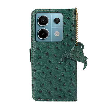 For Xiaomi Redmi Note 13 Pro 5G / Poco X6 5G Case Genuine Cow Leather RFID Blocking Phone Cover