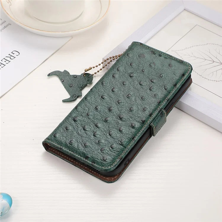 For Xiaomi Redmi Note 13 Pro 5G / Poco X6 5G Case Genuine Cow Leather RFID Blocking Phone Cover