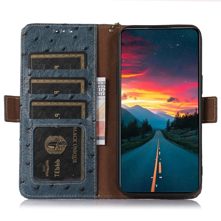 For Xiaomi Redmi Note 13 Pro 5G / Poco X6 5G Case Genuine Cow Leather RFID Blocking Phone Cover