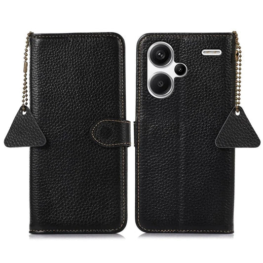 For Xiaomi Redmi Note 13 Pro+ 5G Phone Case Wallet Cover Litchi Texture RFID Blocking
