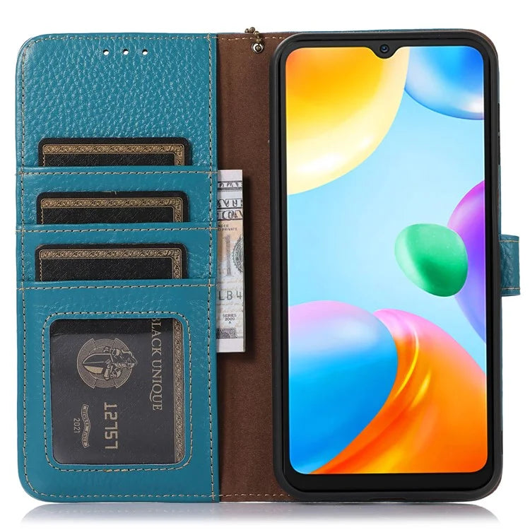 For Xiaomi Redmi Note 13 Pro+ 5G Phone Case Wallet Cover Litchi Texture RFID Blocking
