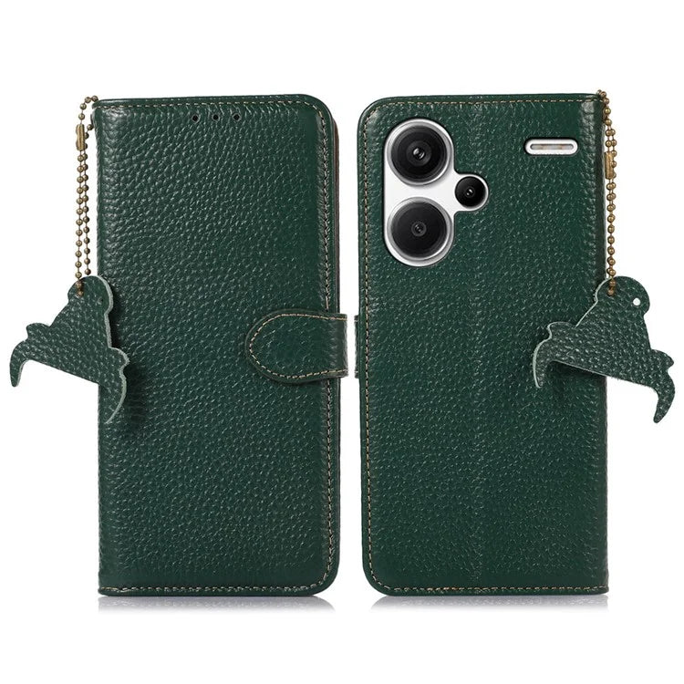 For Xiaomi Redmi Note 13 Pro+ 5G Phone Case Wallet Cover Litchi Texture RFID Blocking