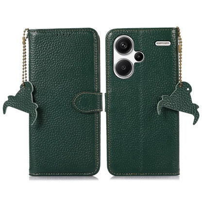 For Xiaomi Redmi Note 13 Pro+ 5G Phone Case Wallet Cover Litchi Texture RFID Blocking