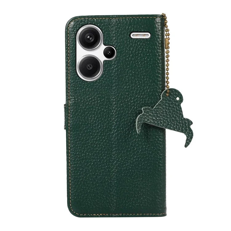 For Xiaomi Redmi Note 13 Pro+ 5G Phone Case Wallet Cover Litchi Texture RFID Blocking