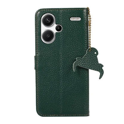 For Xiaomi Redmi Note 13 Pro+ 5G Phone Case Wallet Cover Litchi Texture RFID Blocking