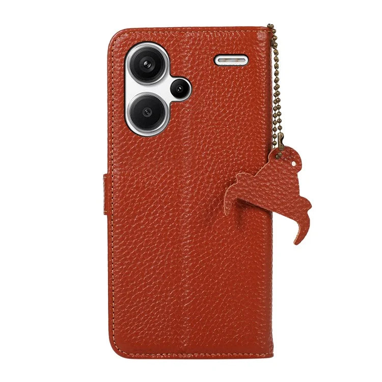 For Xiaomi Redmi Note 13 Pro+ 5G Phone Case Wallet Cover Litchi Texture RFID Blocking