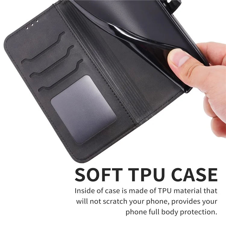 For Xiaomi Redmi Note 13 Pro 5G / Poco X6 5G Leather Case Happy Cat Pattern Folding Stand Phone Cover