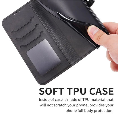 For Xiaomi Redmi Note 13 Pro 5G / Poco X6 5G Leather Case Happy Cat Pattern Folding Stand Phone Cover