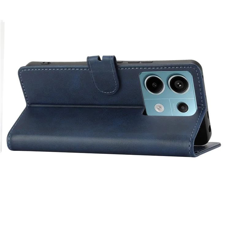 For Xiaomi Redmi Note 13 Pro 5G / Poco X6 5G Leather Case Happy Cat Pattern Folding Stand Phone Cover