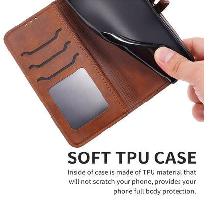 For Xiaomi Redmi Note 13 Pro 5G / Poco X6 5G Leather Case Happy Cat Pattern Folding Stand Phone Cover