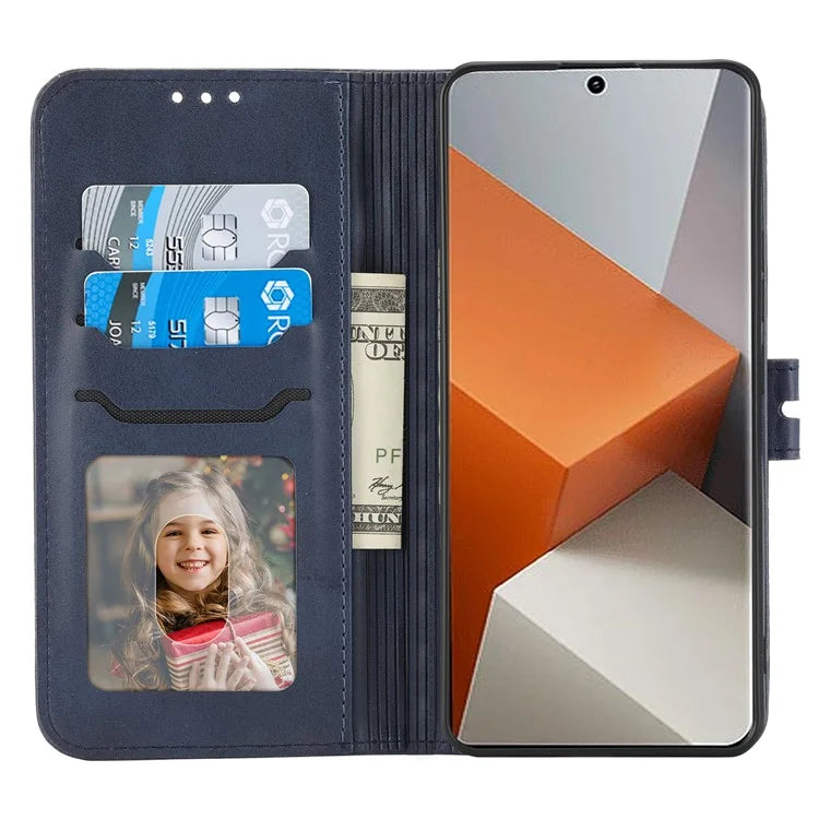 For Xiaomi Redmi Note 13 Pro+ 5G Wallet Case Happy Cat Pattern Shockproof Flip Phone Cover