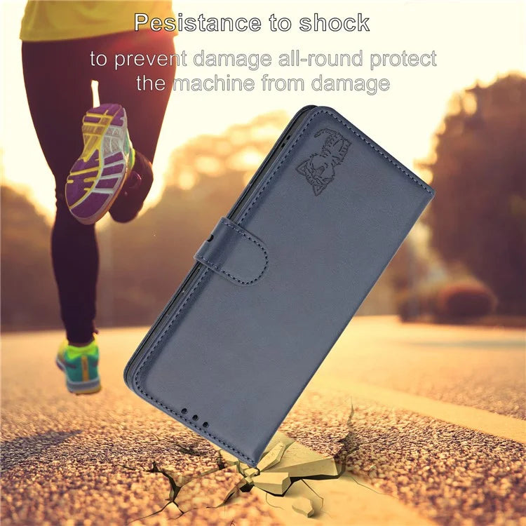 For Xiaomi Redmi Note 13 Pro+ 5G Wallet Case Happy Cat Pattern Shockproof Flip Phone Cover