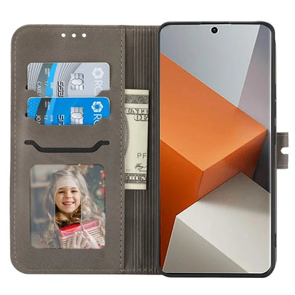 For Xiaomi Redmi Note 13 Pro+ 5G Wallet Case Happy Cat Pattern Shockproof Flip Phone Cover