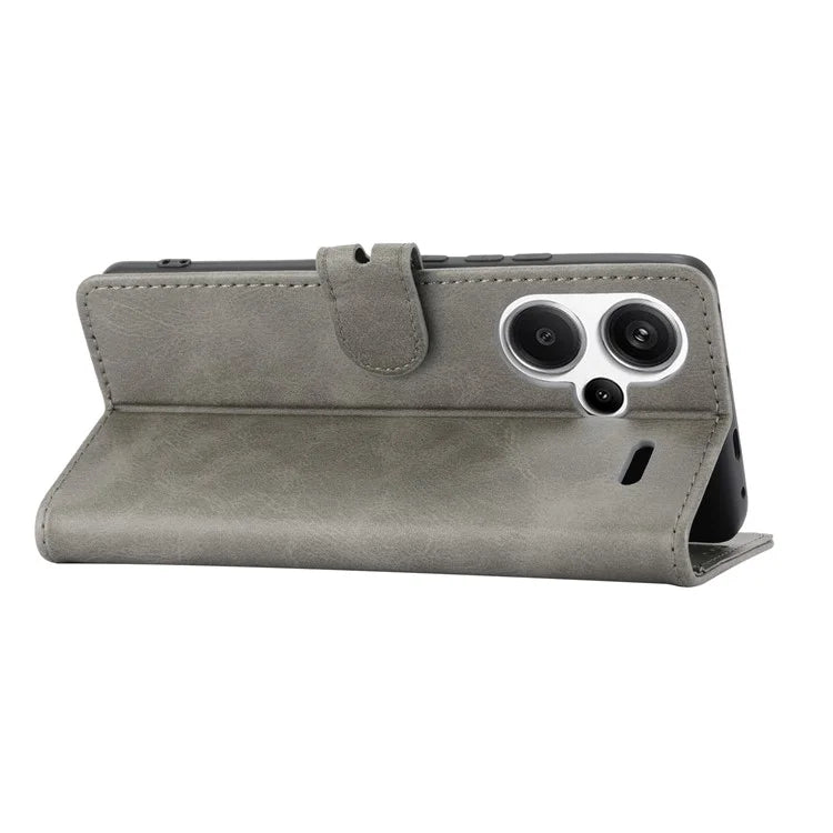 For Xiaomi Redmi Note 13 Pro+ 5G Wallet Case Happy Cat Pattern Shockproof Flip Phone Cover