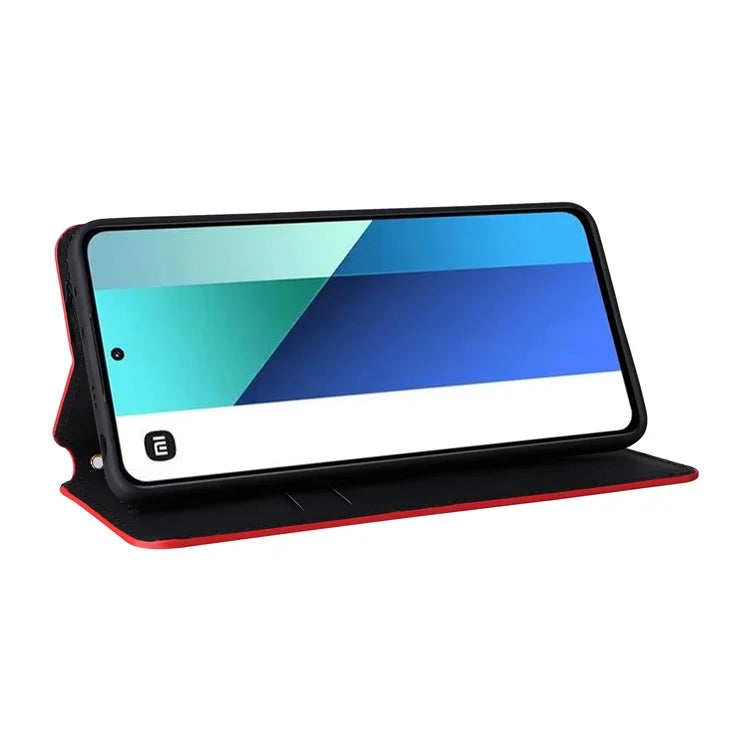 For Xiaomi Redmi Note 13 4G Wallet Case Stand Full Protection Leather Rhombus Phone Cover