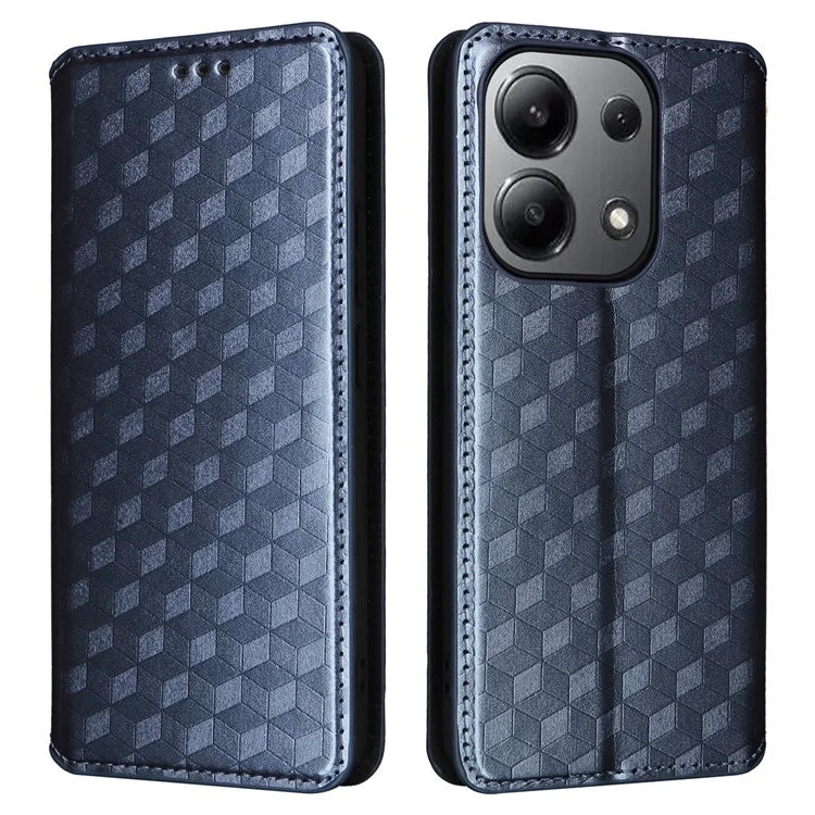 For Xiaomi Redmi Note 13 4G Wallet Case Stand Full Protection Leather Rhombus Phone Cover