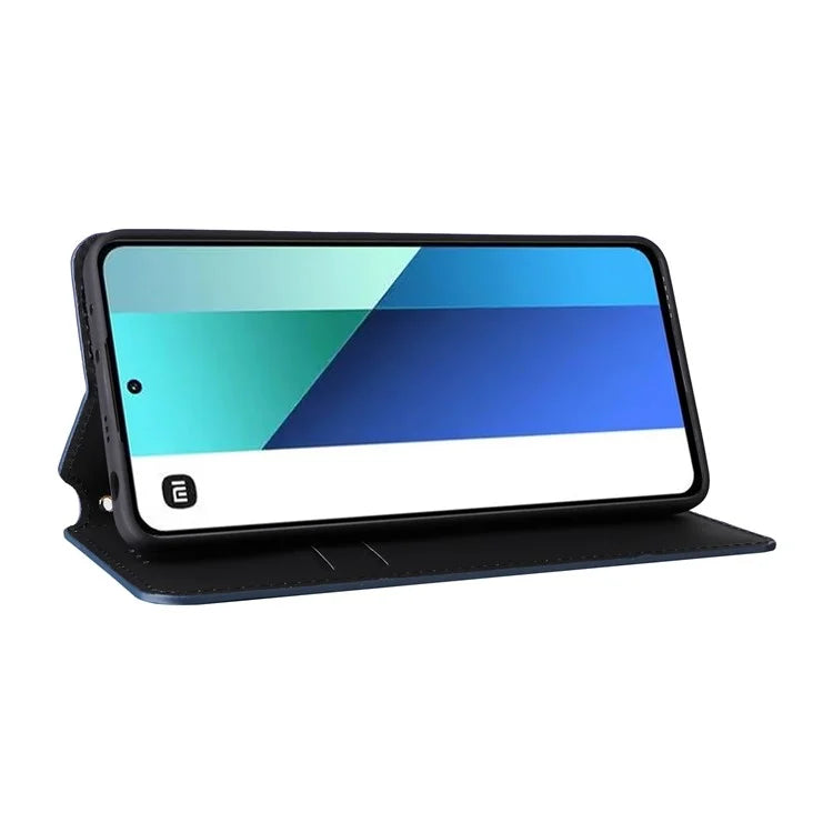 For Xiaomi Redmi Note 13 4G Wallet Case Stand Full Protection Leather Rhombus Phone Cover