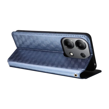 For Xiaomi Redmi Note 13 4G Wallet Case Stand Full Protection Leather Rhombus Phone Cover