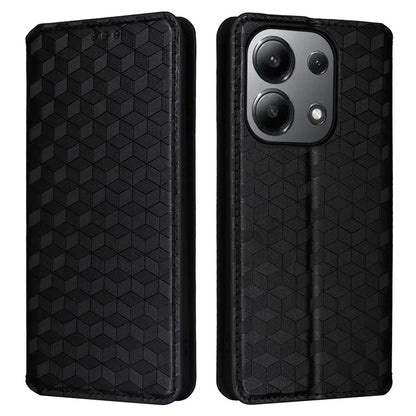For Xiaomi Redmi Note 13 4G Wallet Case Stand Full Protection Leather Rhombus Phone Cover
