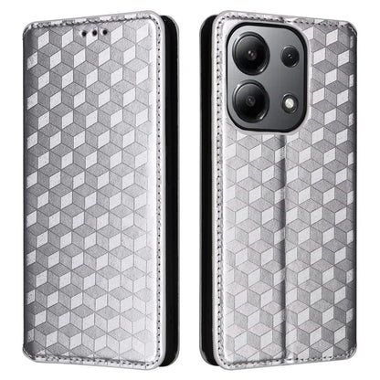 For Xiaomi Redmi Note 13 4G Wallet Case Stand Full Protection Leather Rhombus Phone Cover