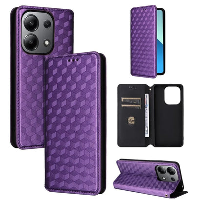 For Xiaomi Redmi Note 13 4G Wallet Case Stand Full Protection Leather Rhombus Phone Cover