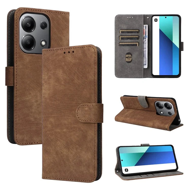 For Xiaomi Redmi Note 13 4G Wallet Leather Case Phone Cover RFID Blocking Protection