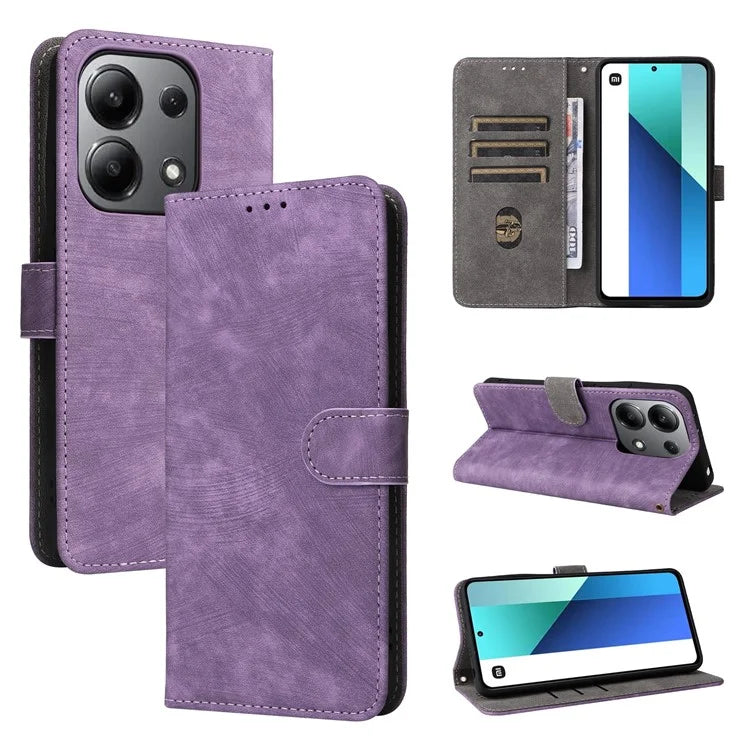 For Xiaomi Redmi Note 13 4G Wallet Leather Case Phone Cover RFID Blocking Protection