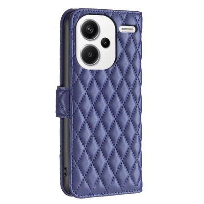 BINFEN COLOR BF Style-14 For Xiaomi Redmi Note 13 Pro+ 5G Case Leather Rhombus Phone Cover