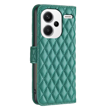 BINFEN COLOR BF Style-14 For Xiaomi Redmi Note 13 Pro+ 5G Case Leather Rhombus Phone Cover