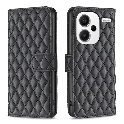 BINFEN COLOR BF Style-14 For Xiaomi Redmi Note 13 Pro+ 5G Case Leather Rhombus Phone Cover