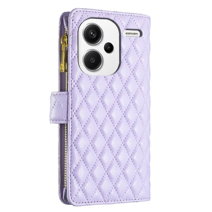 BINFEN COLOR BF Style-15 For Xiaomi Redmi Note 13 Pro+ 5G Case Zipper Magnetic Folio Phone Cover