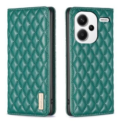 BINFEN COLOR BF Style-16 For Xiaomi Redmi Note 13 Pro+ 5G Case Card Slots Magnetic Closure Phone Cover