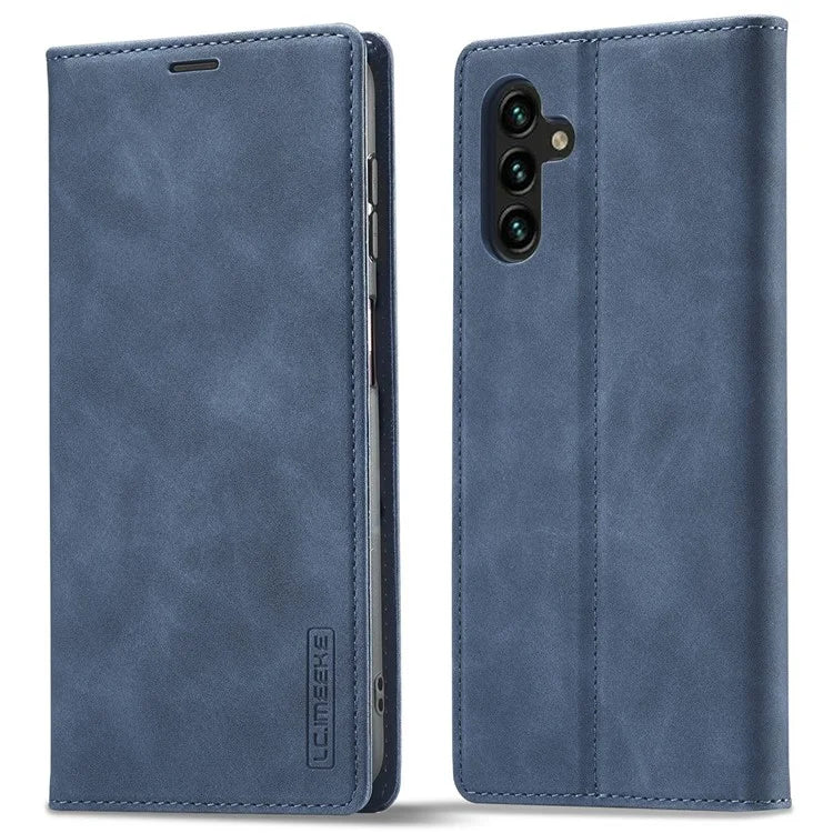 LC.IMEEKE For Samsung Galaxy A55 5G Wallet Case Microfiber Leather Phone Cover