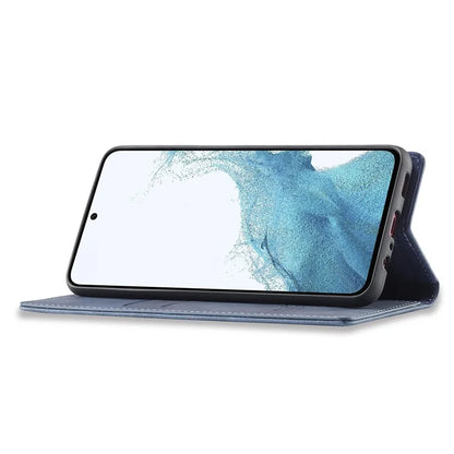 LC.IMEEKE For Samsung Galaxy A55 5G Wallet Case Microfiber Leather Phone Cover