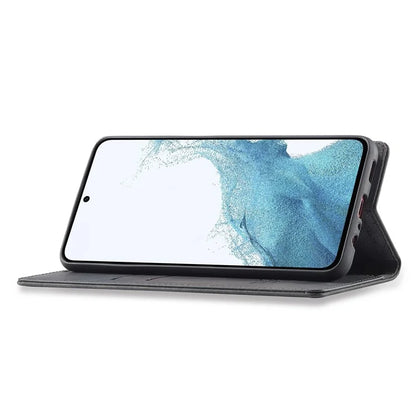 LC.IMEEKE For Samsung Galaxy A55 5G Wallet Case Microfiber Leather Phone Cover