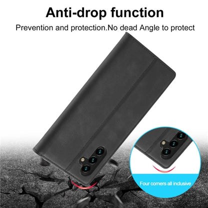 LC.IMEEKE For Samsung Galaxy A55 5G Wallet Case Microfiber Leather Phone Cover