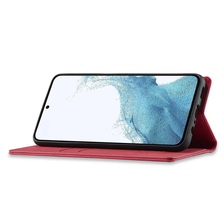 LC.IMEEKE For Samsung Galaxy A55 5G Wallet Case Microfiber Leather Phone Cover