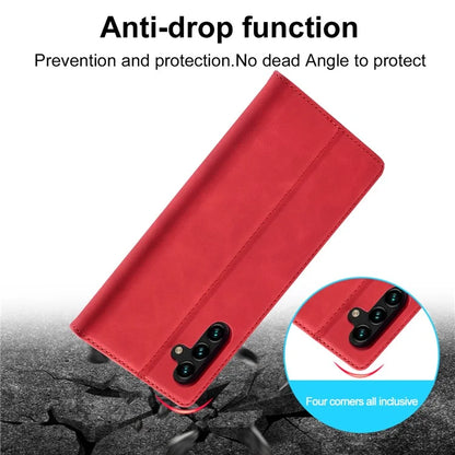 LC.IMEEKE For Samsung Galaxy A55 5G Wallet Case Microfiber Leather Phone Cover