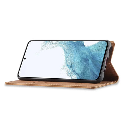 LC.IMEEKE For Samsung Galaxy A55 5G Wallet Case Microfiber Leather Phone Cover