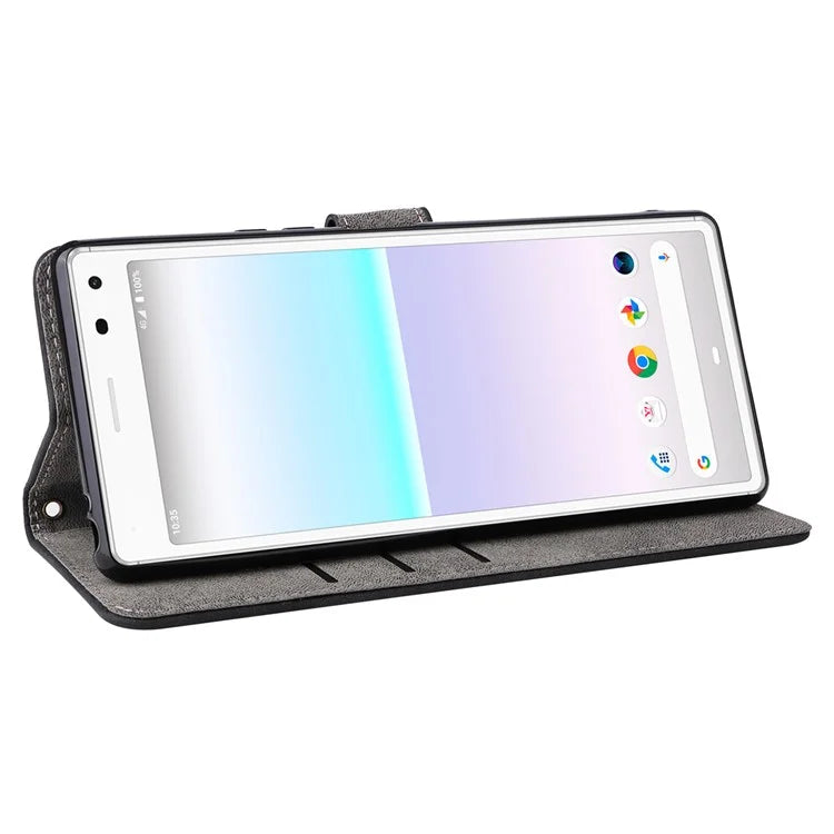 For Sony Xperia 8 Case RFID Blocking PU Leather Phone Cover with Wallet