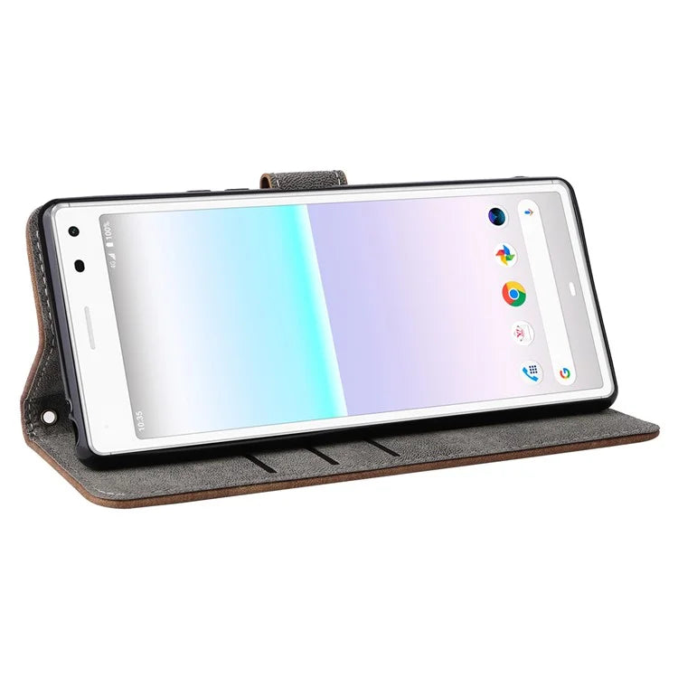 For Sony Xperia 8 Case RFID Blocking PU Leather Phone Cover with Wallet