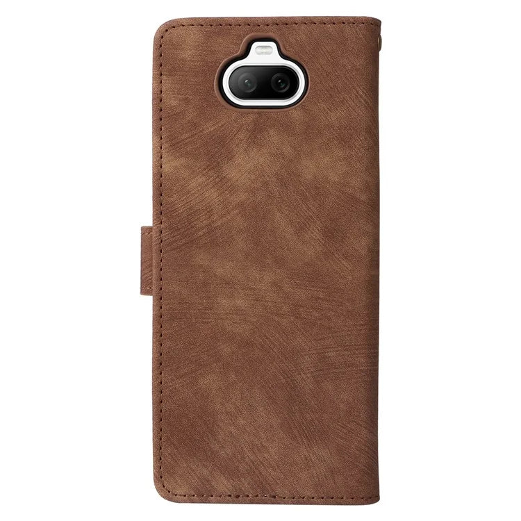For Sony Xperia 8 Case RFID Blocking PU Leather Phone Cover with Wallet