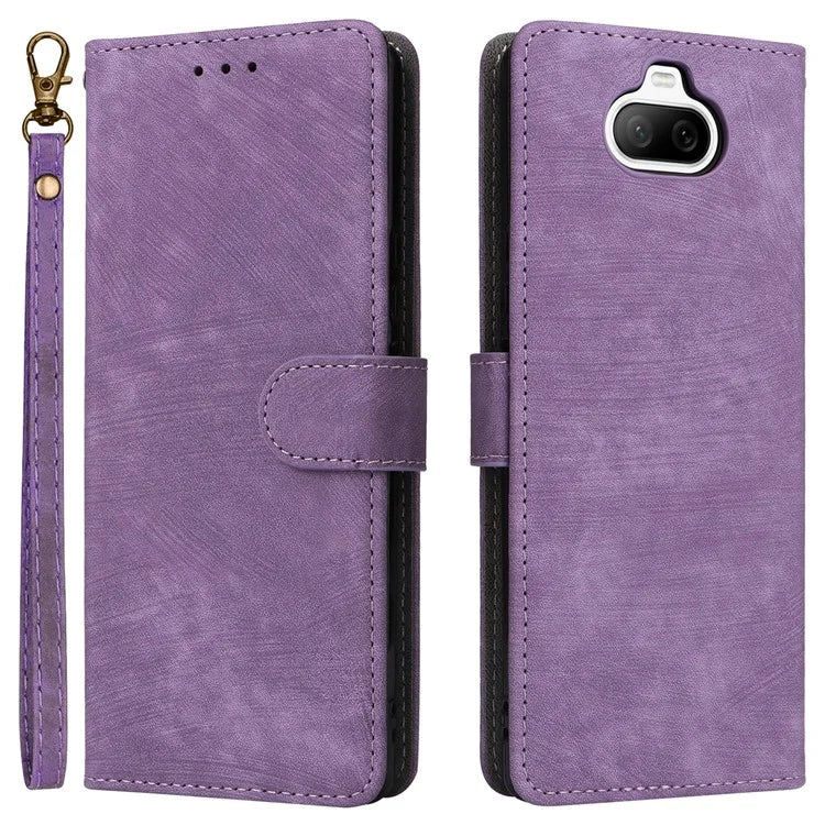 For Sony Xperia 8 Case RFID Blocking PU Leather Phone Cover with Wallet