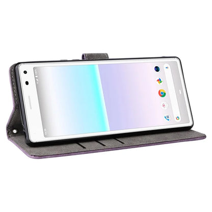 For Sony Xperia 8 Case RFID Blocking PU Leather Phone Cover with Wallet