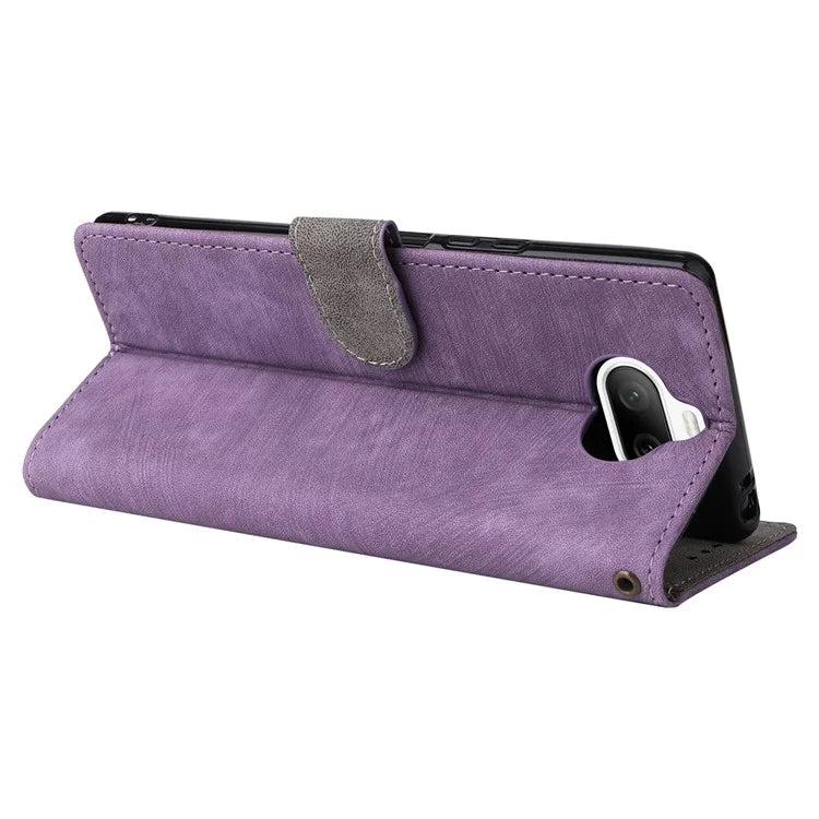For Sony Xperia 8 Case RFID Blocking PU Leather Phone Cover with Wallet